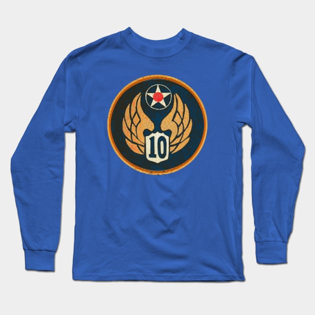 10th Bomber Long Sleeve T-Shirt by Midcenturydave